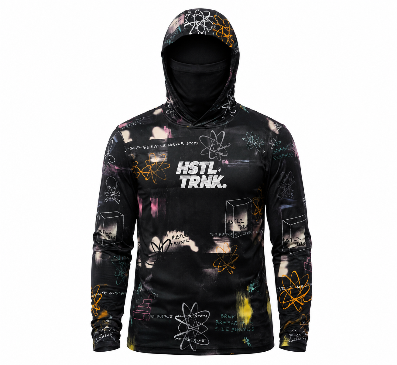 Hustle Trunk Never Stops Full Print Rashguard