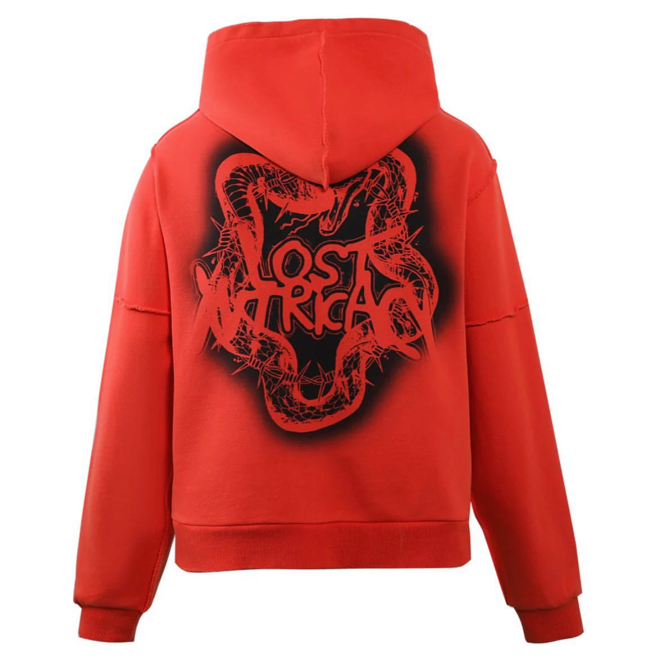 Lost Intricacy Solar Red Zip Up Hoodie