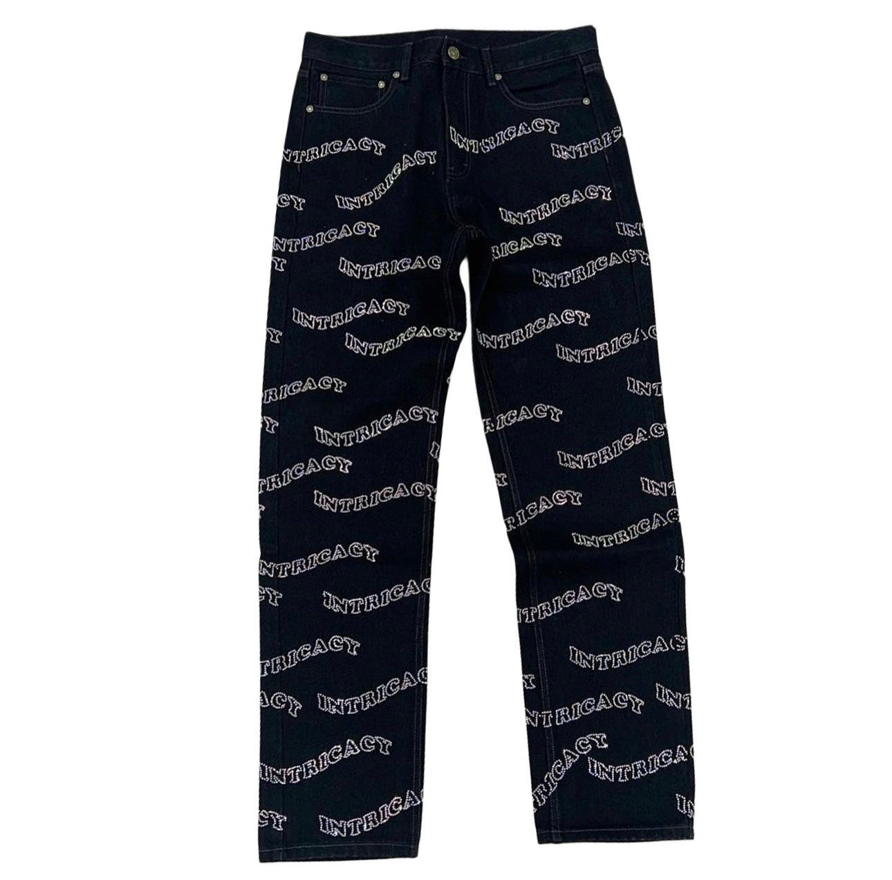 Lost Intricacy Rhine Stones Denim