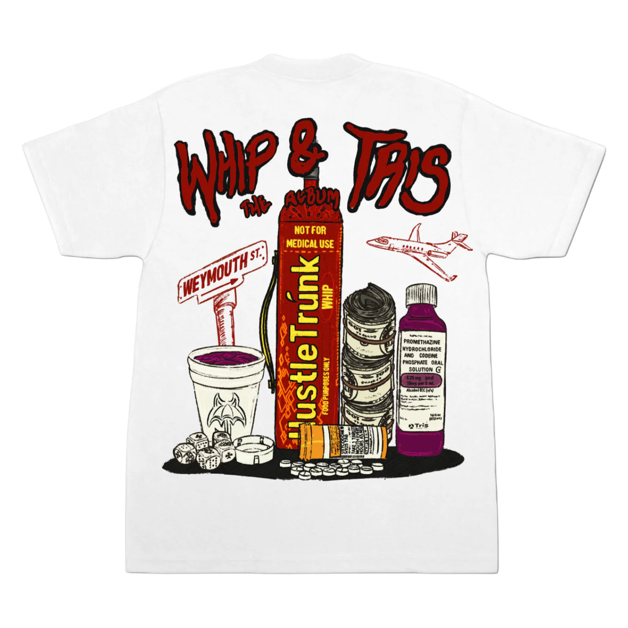 Hustle Trunk x Sombra PR Whip & Tris Tee