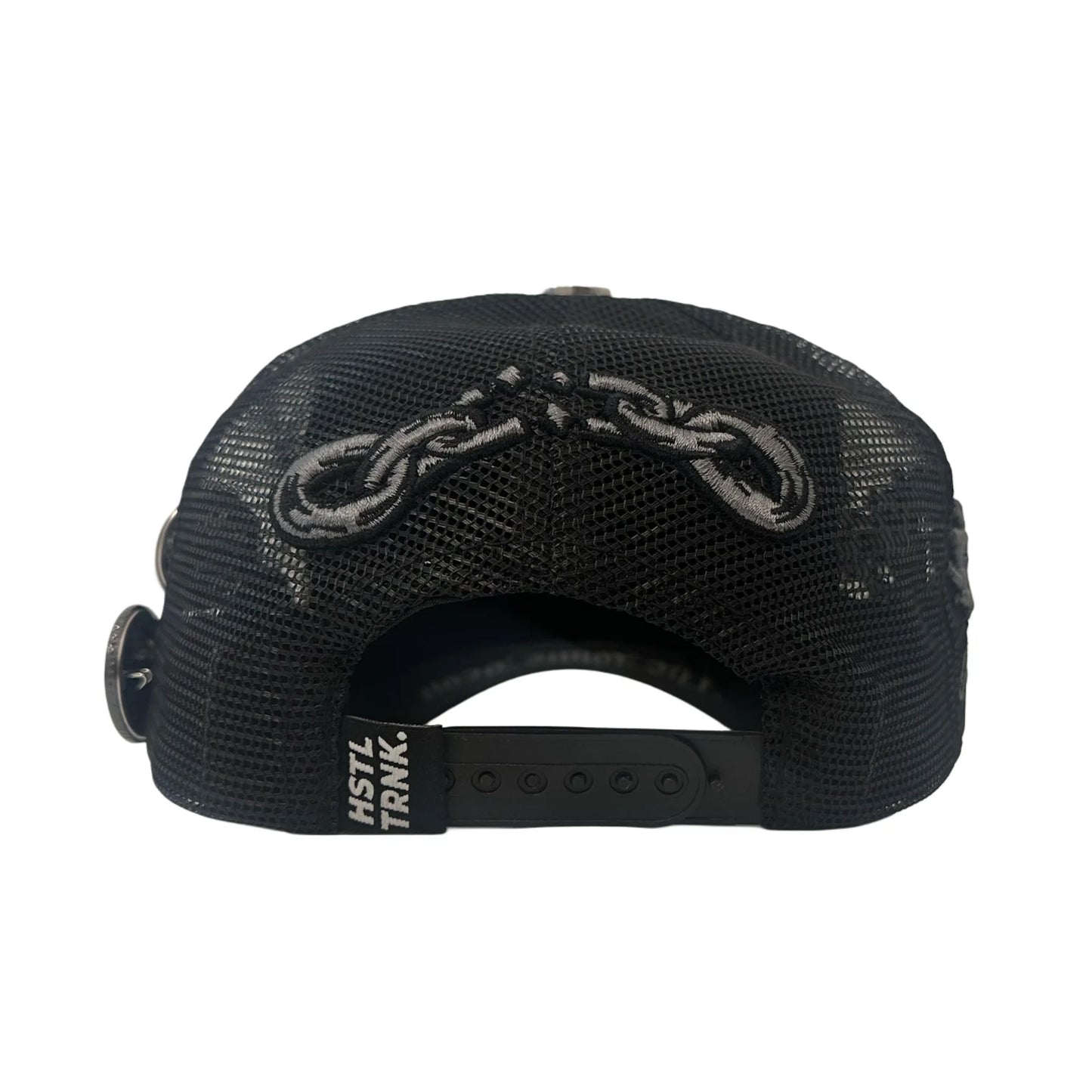 HstL Trnk x CDobleta The White Devil Trucker Hat (Black/Grey)