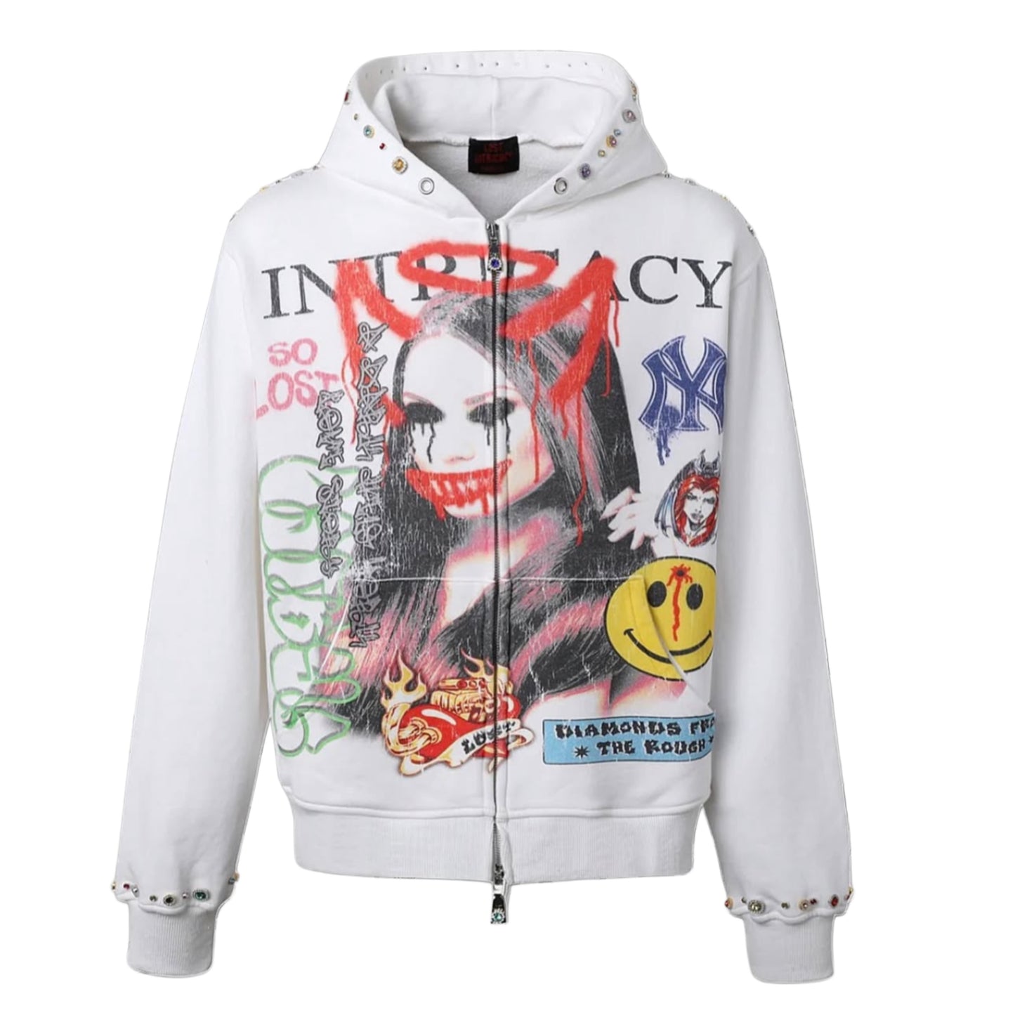Lost Intricacy Front Page Zip Up Hoodie