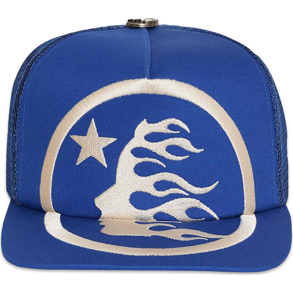Hellstar Big Logo Trucker Snapback Blue