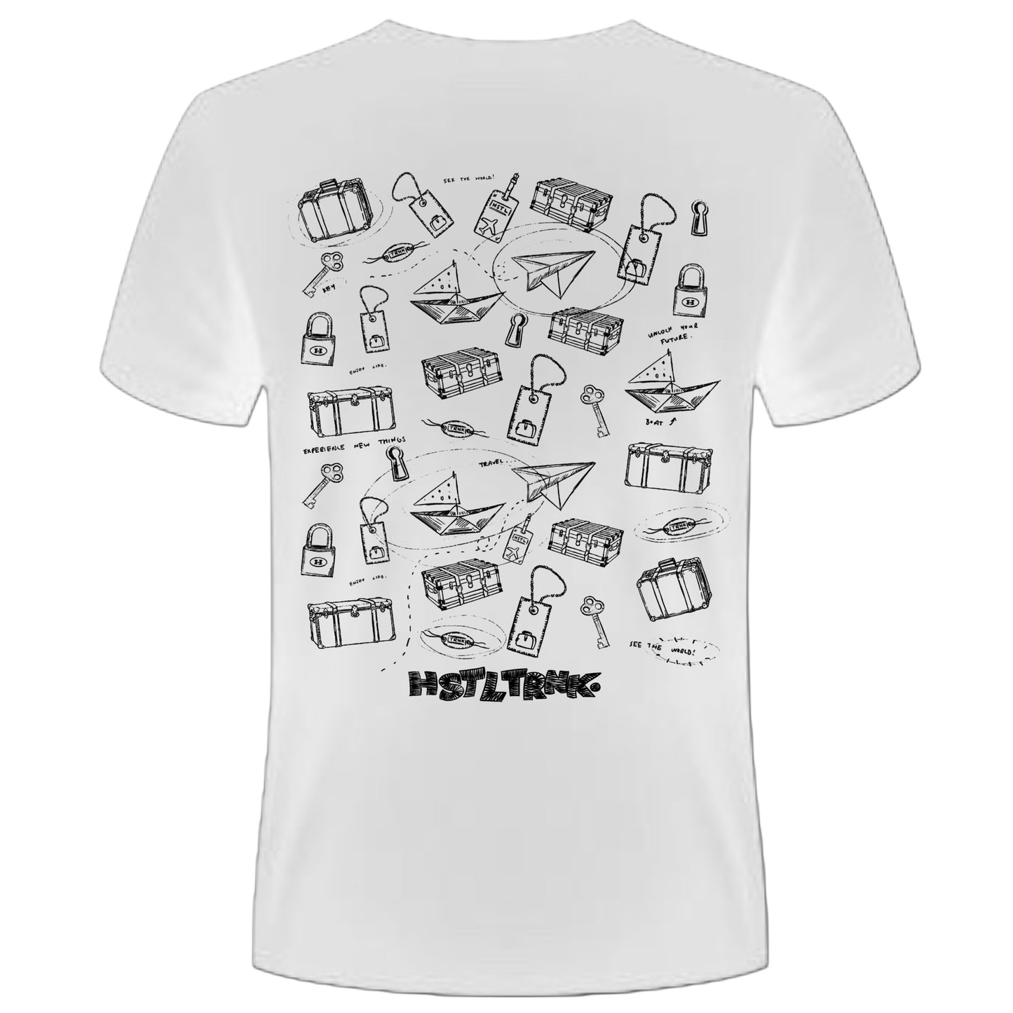 Drawing Dry Fit Tee (White)