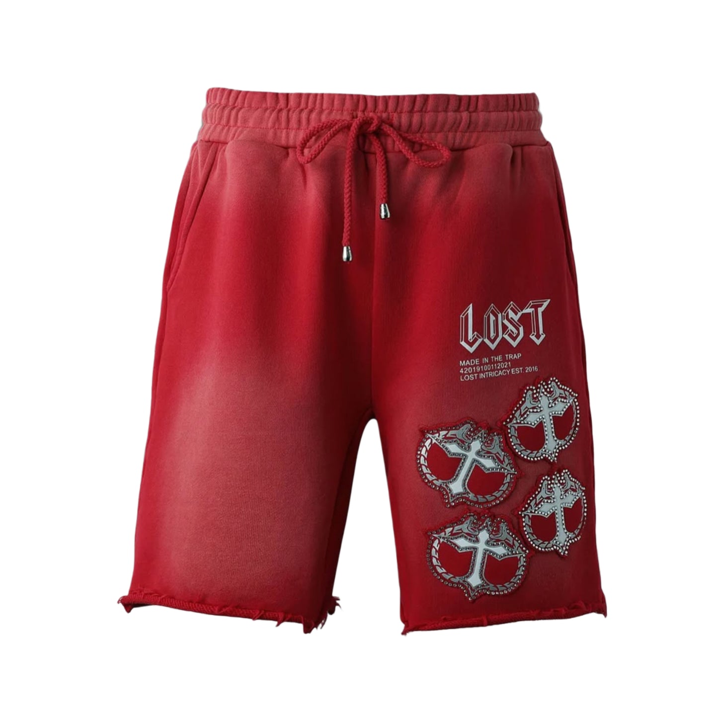 Lost Intricacy Red Mitt Short