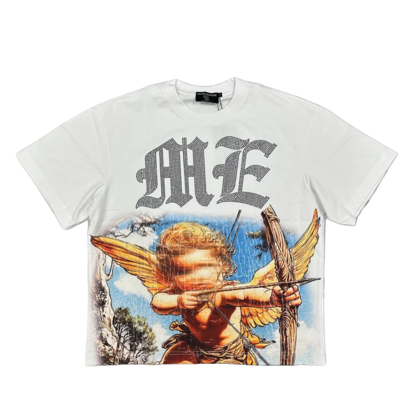Mixed Emotion Ángel Rhinestone Tee