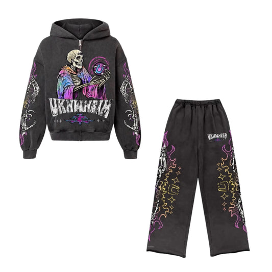 UKNWNSIM Fortune Black Sweatsuit