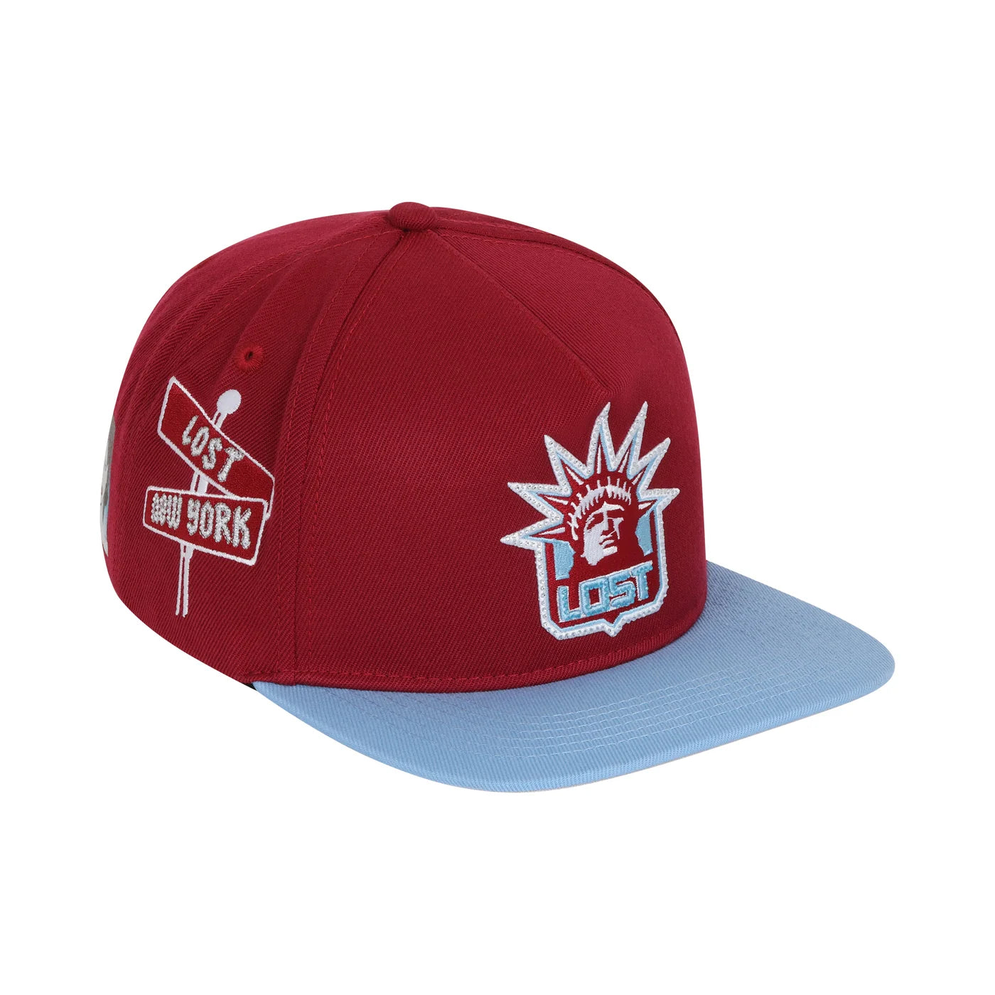 Lost Intricacy Burgundy/Sky Blue Lost Liberty Cap
