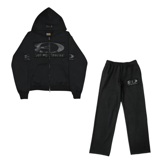 Bottega Desires 'Tech' Black Sweatsuit