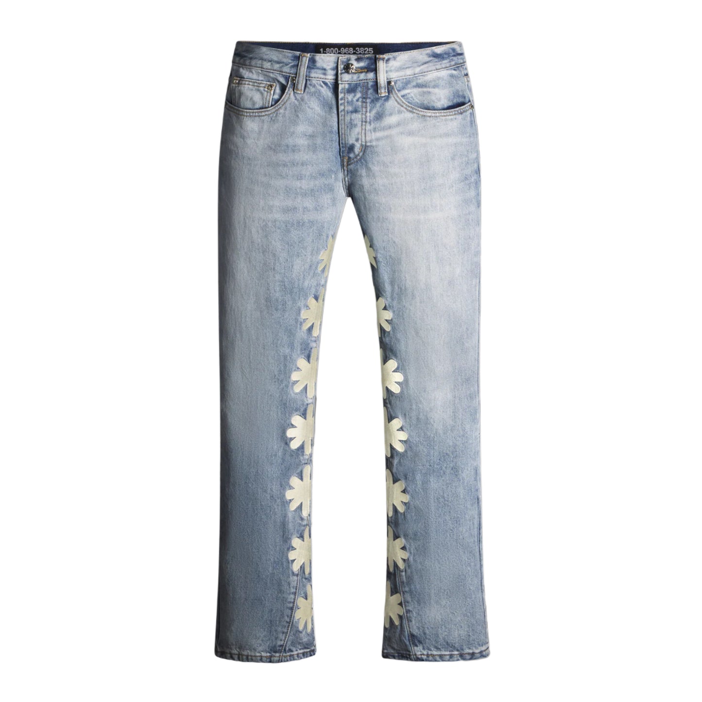 LOSTSHDWS Bone Logo Light Wash Blue Jeans
