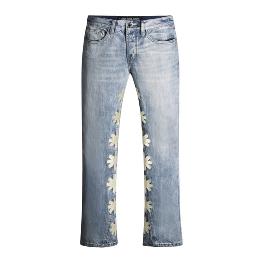 LOSTSHDWS Bone Logo Light Wash Blue Jeans