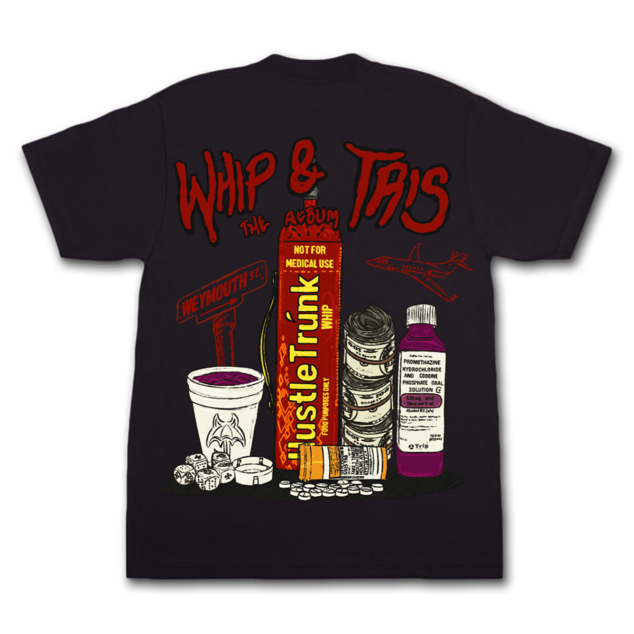 HstL Trnk x Sombra PR Whip & Tris Tee