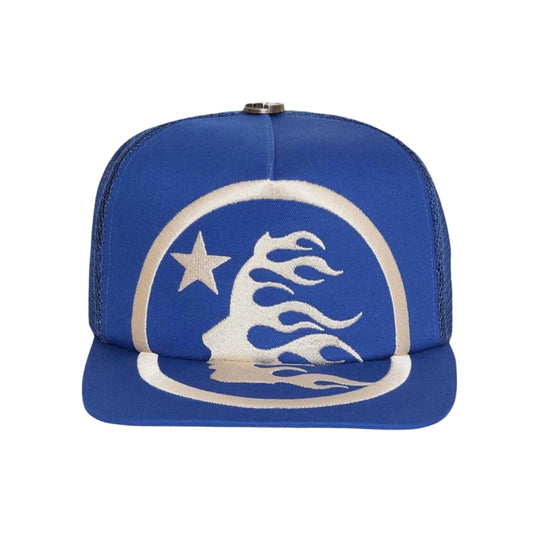 Hellstar Big Logo Trucker Snapback Blue