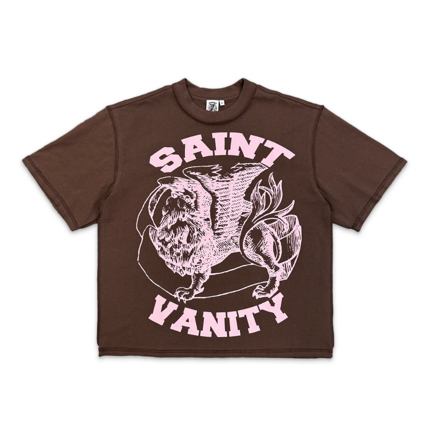 Saint Vanity 'Griffin' Brown & Pink Tee