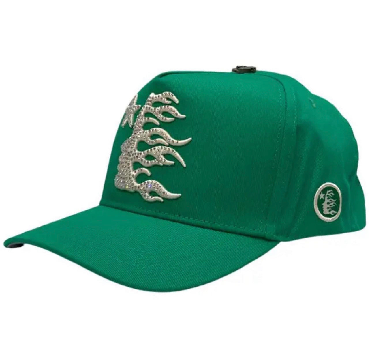 Hellstar Rhinestone Snapback Green
