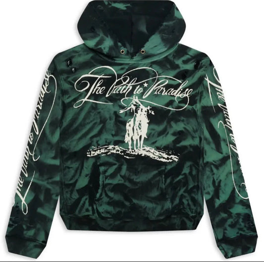 Hellstar Green Marble Paradaise Hoodie