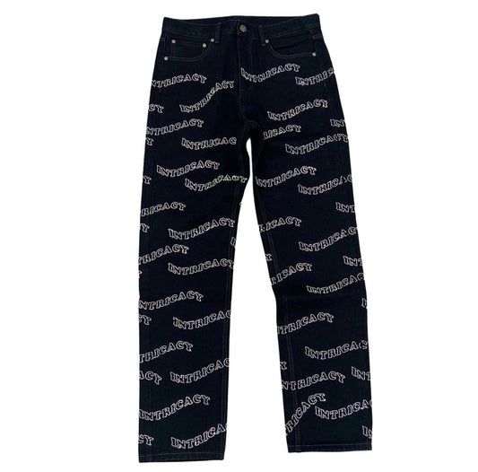 Lost Intricacy Rhine Stones Denim