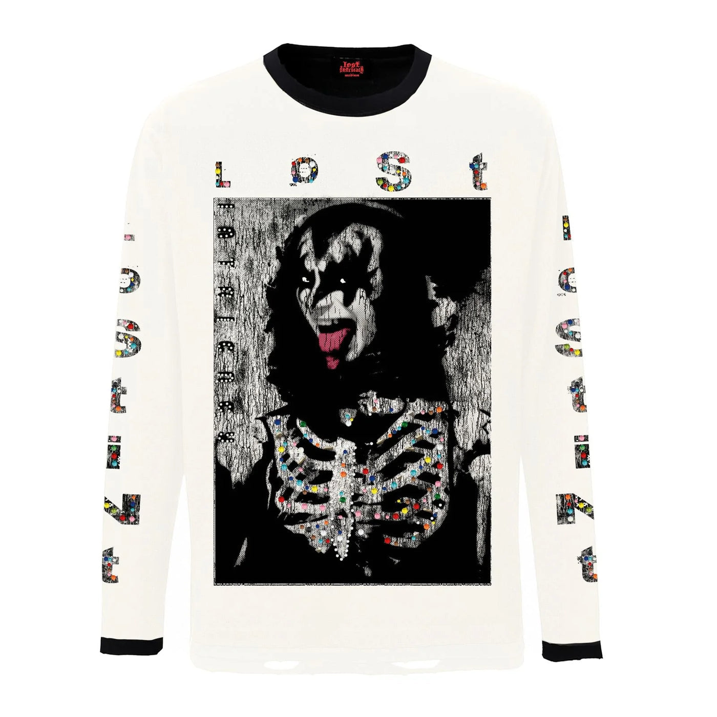 Lost Intricacy White Kiss Of Monroe White LS Tee