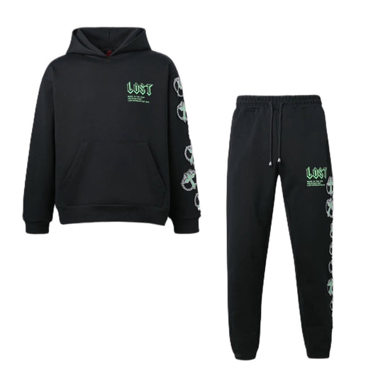 Lost Intricacy Mitt Set Black/Green