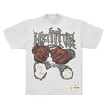 Hustle Trunk x CDobleta Rhinestone The White Devil Limited Edition T-Shirt