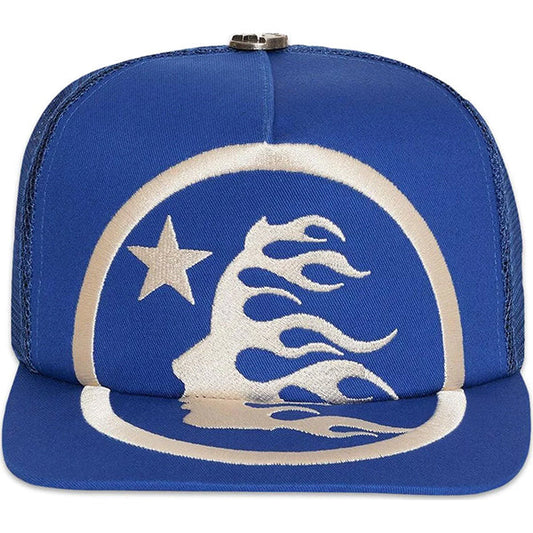 Hellstar Big Logo Trucker Snapback Blue