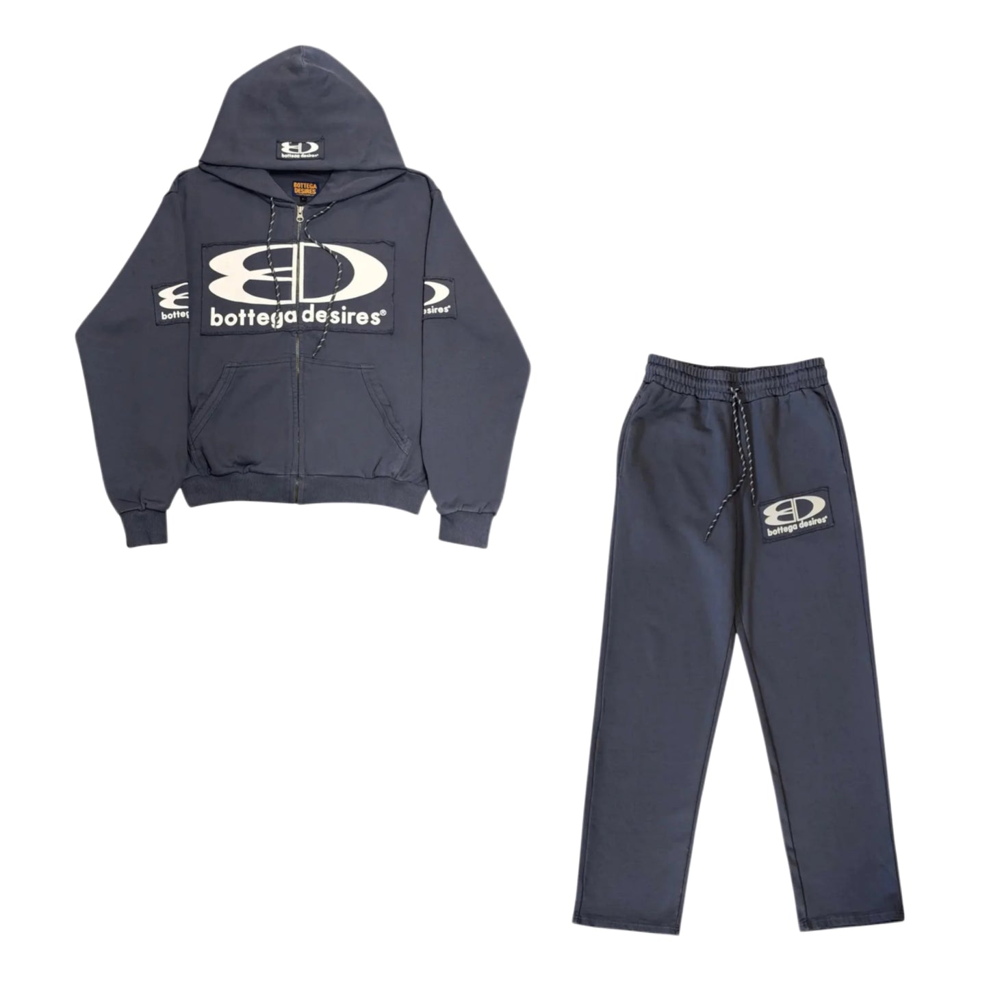 Bottega Desires Tech Blue Sweatsets
