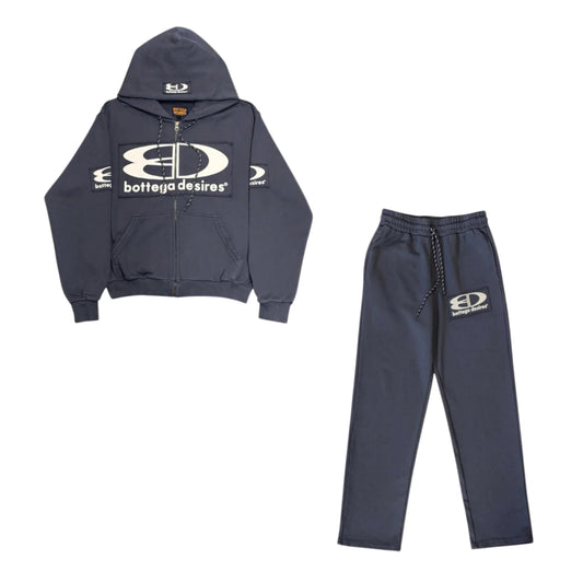 Bottega Desires Tech Blue Sweatsets