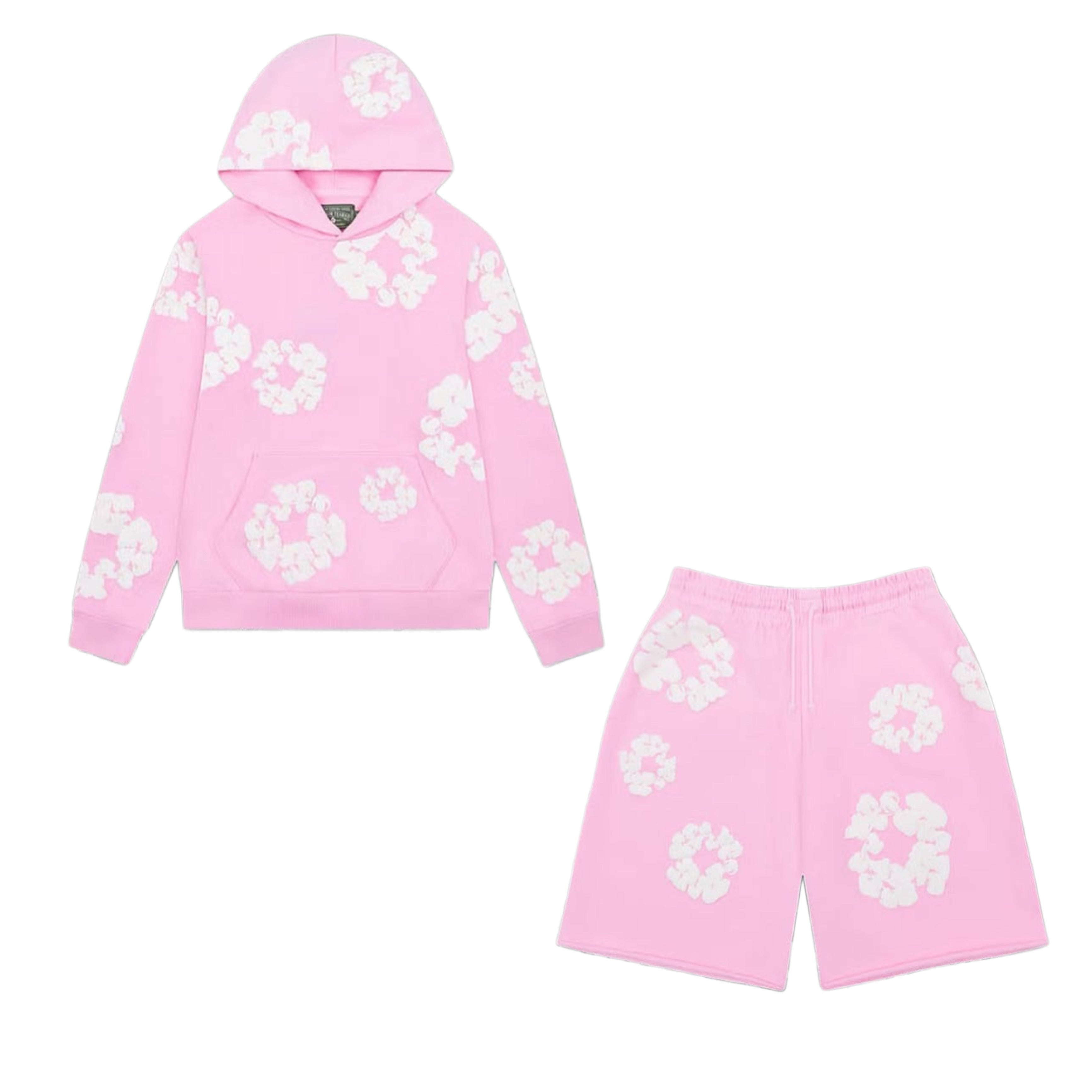 Denim Tears The Cotton Wreath Sweatset Pink