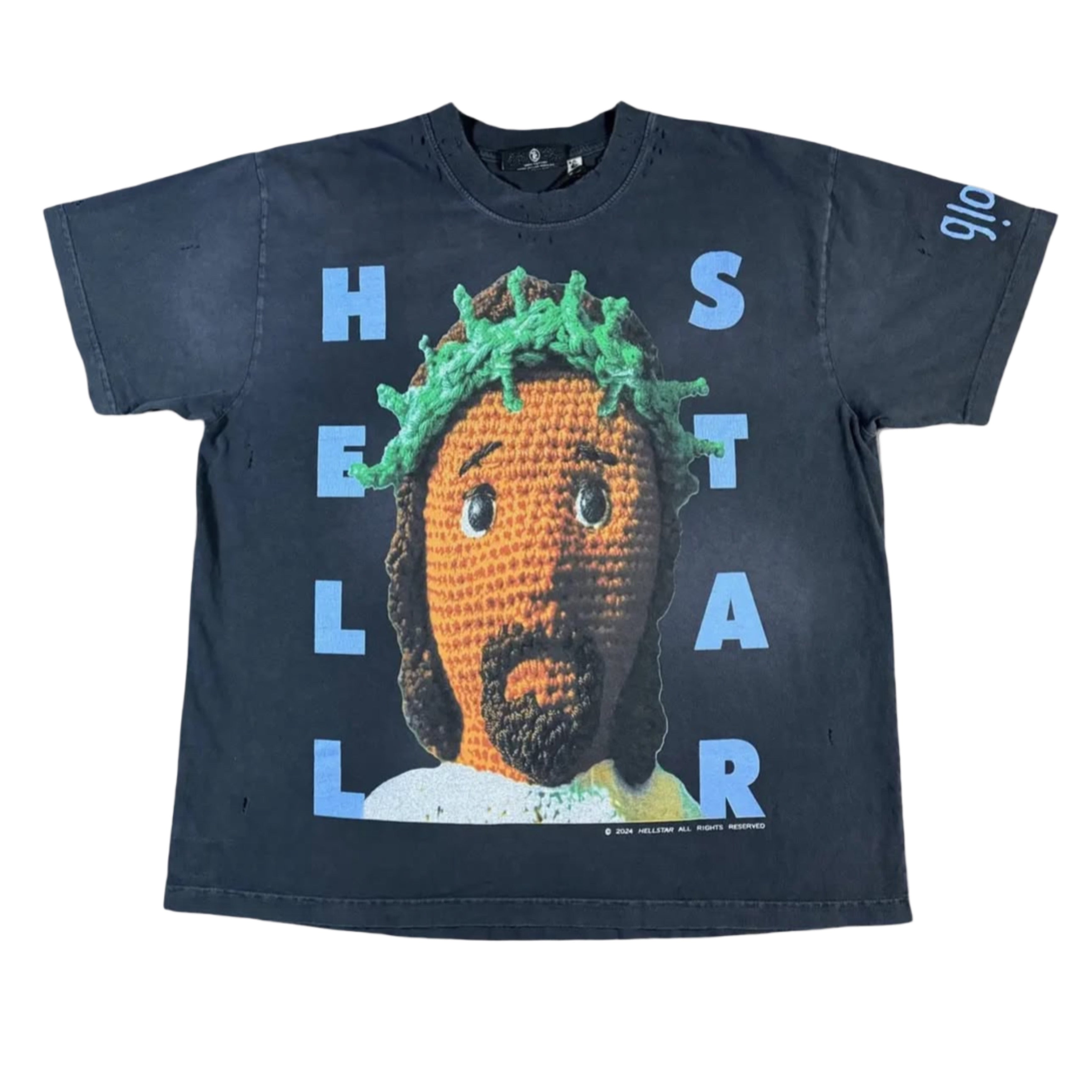 Hellstar Crochet Jesus T-Shirt