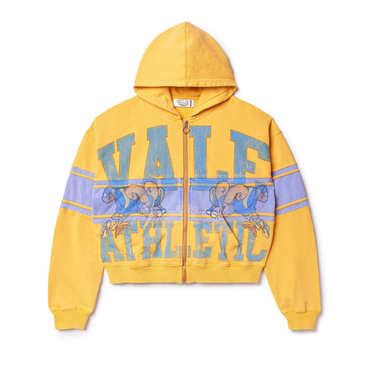 Vale Yellow BigHorn Zip Up Hoodie