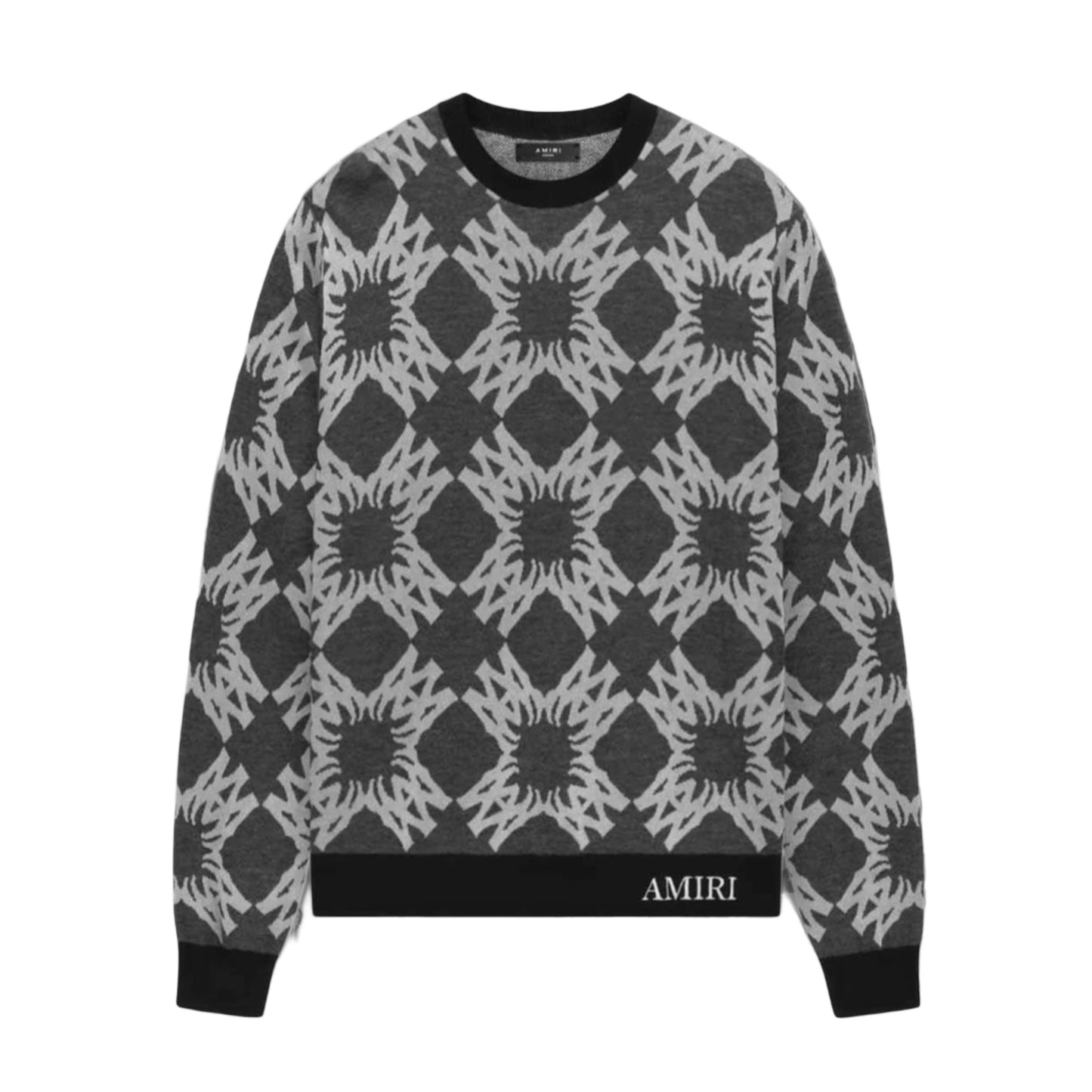 Amiri Grey MA Quad Sweater