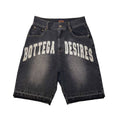 Bottega Desires Logo Black Jean Short