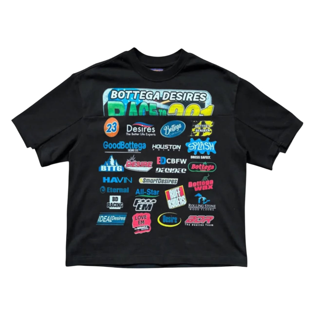Bottega Desires Race Black Tee